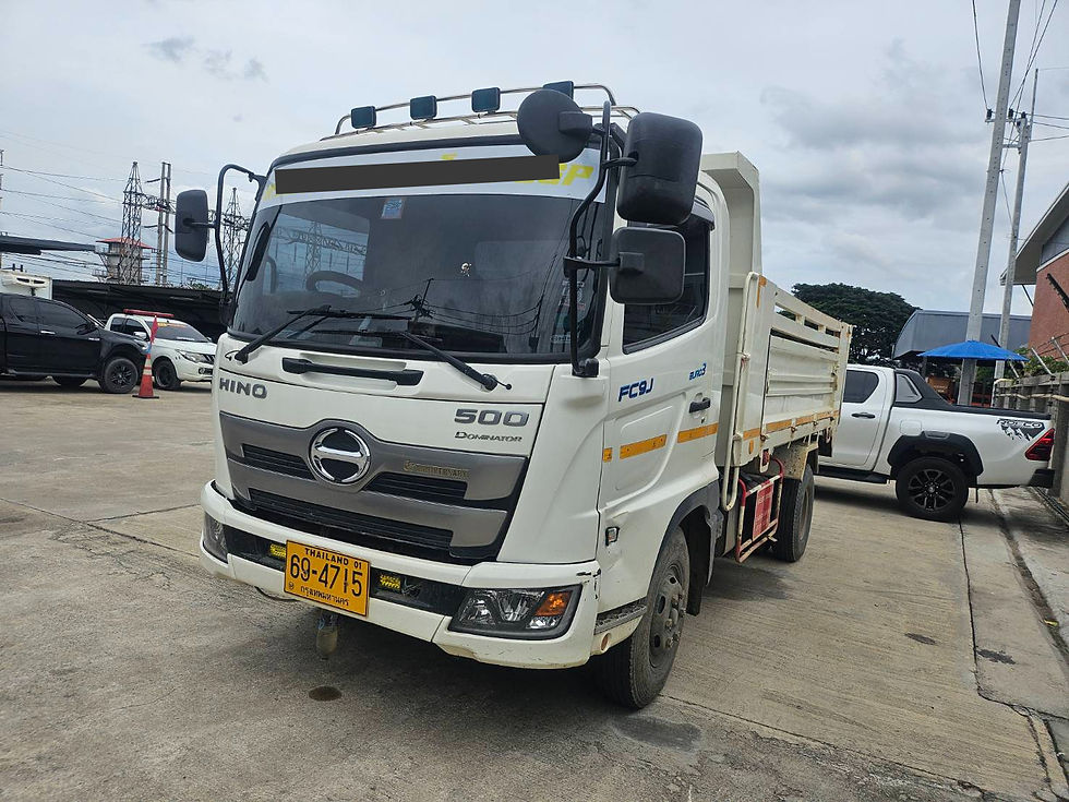 ภาพขนาดย่อ: HINO 6 ล้อ, กระบะดั๊มพ์คอกรั้ว 2 เส้น (2023) HO10-6602271