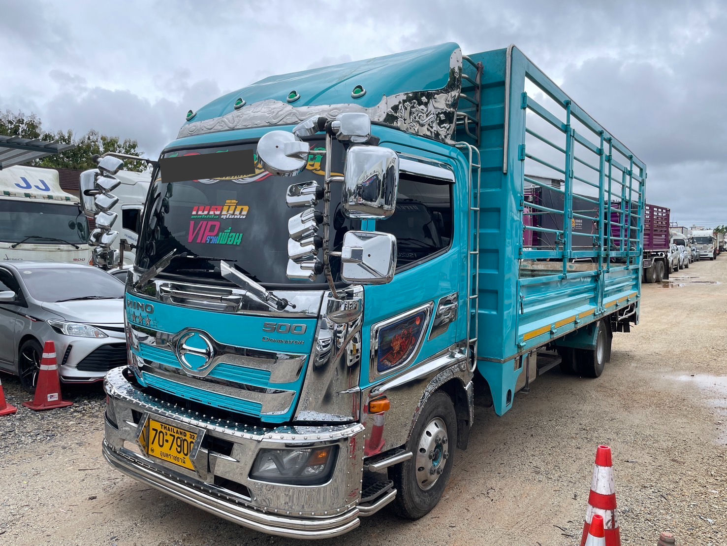 HINO FC9JL1A 6 ล้อ กระบะเหล็กคอกแป๊บ (2022) SK25-6620050