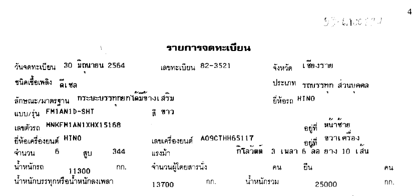 ภาพขนาดย่อ: HINO 10 ล้อ กระบะดั๊มพ์ (2021) HO53-6400227