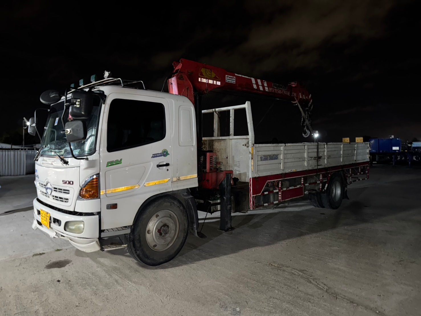 HINO 6 ล้อ, กระบะเหล็กติดเครน (2015) HO10-6511912