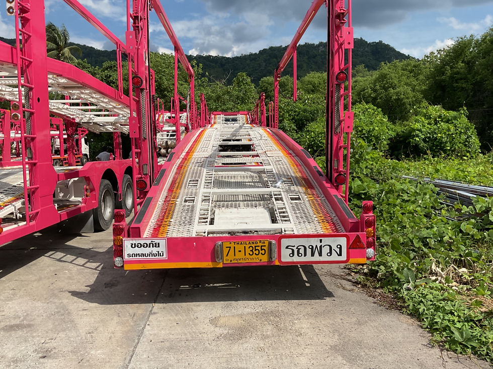 ภาพขนาดย่อ: HINO 6 ล้อ รถบรรทุกรถยนต์ (2010) HO10-6660136