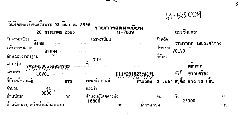 ภาพขนาดย่อ: VOLVO 10 ล้อ , ลากจูง   (2013) HO41-6620019