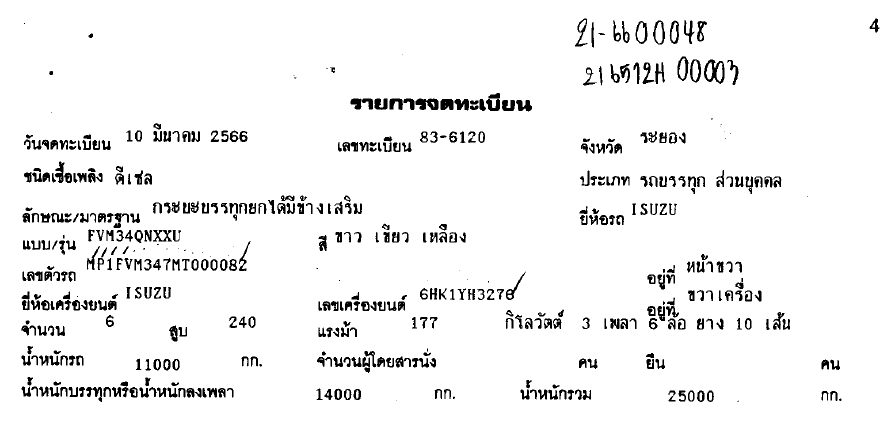 ภาพขนาดย่อ: ISUZU FVM34QNXXU   (2022) RY21-6600048