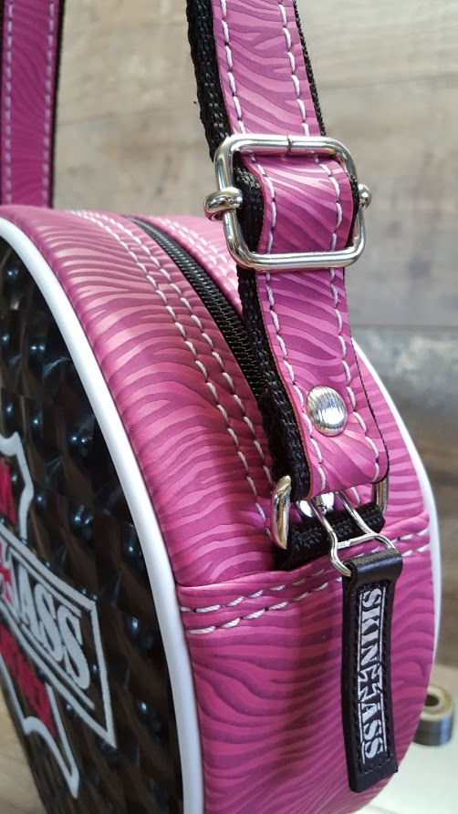 Miniature : Sac SkinAss rond skaï 3D et zèbre rose fuchsia