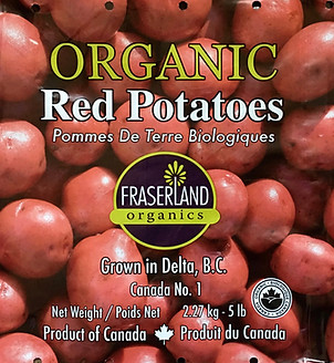 Organic red potatoes