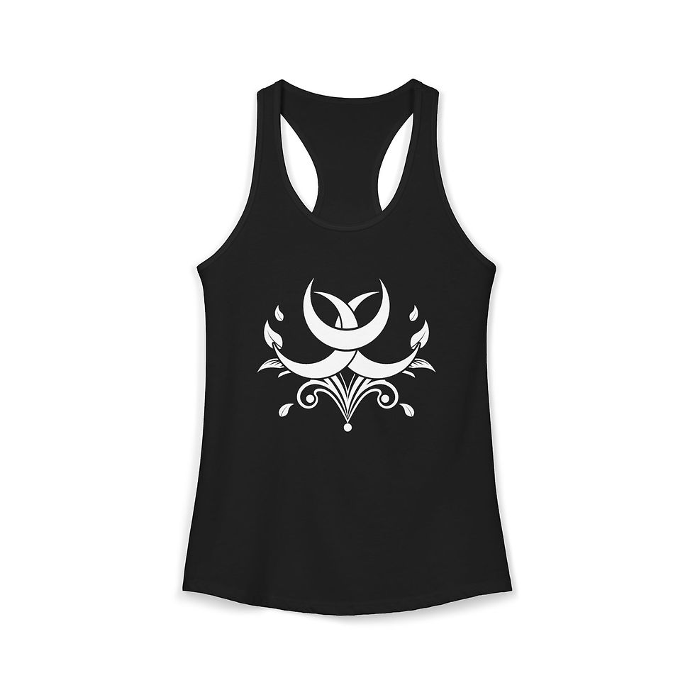 Thumbnail: Lyric Noel Moon Logo - Women's Ideal Racerback Tank