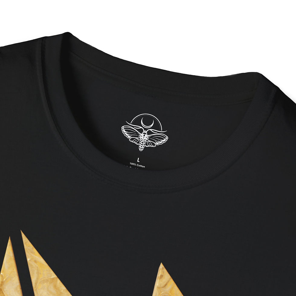 Thumbnail: Lyric Noel - Gold Logo - Unisex Softstyle T-Shirt