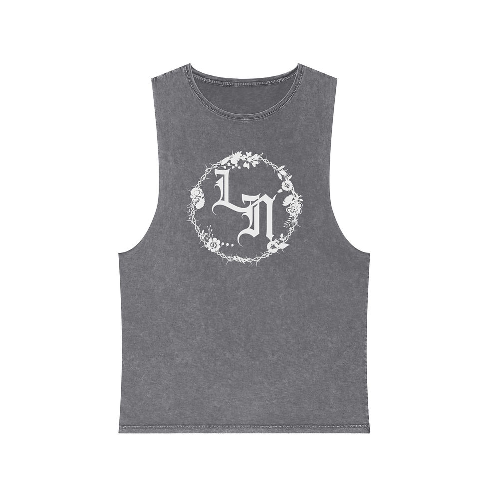 Thumbnail: LYRIC NOEL - LOGO - Unisex Stonewash Tank Top