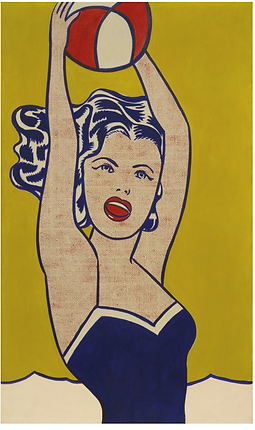 Roy Lichtenstein Girl with Ball, 1961.png