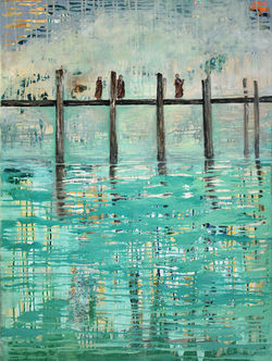 Ode to Peace VIII, 47x36, acrylic on lin