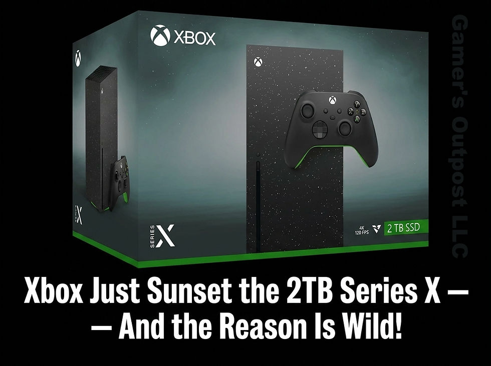Xbox Just Sunset the 2TB Series X — And the Reason Is Wild!