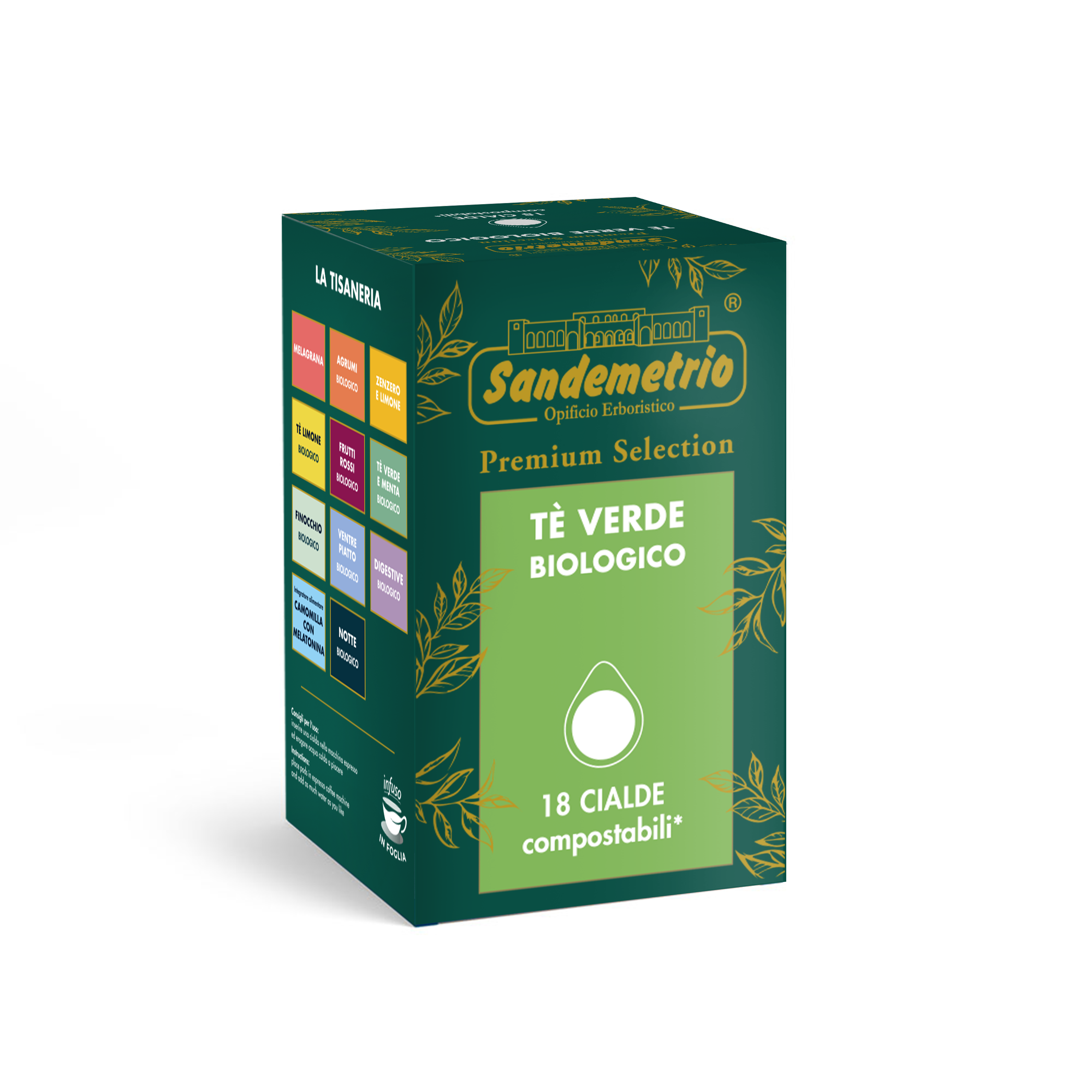 18 Vainas de Té Verde Sandemetrio [0,11€/vaina]