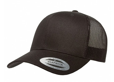 Custom Yupoong 6606 Adult Retro Trucker Cap Solid Color