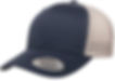 Thumbnail: Nail Cross Hat  Yupoong 6606 Adult Retro Trucker Cap   Two Color