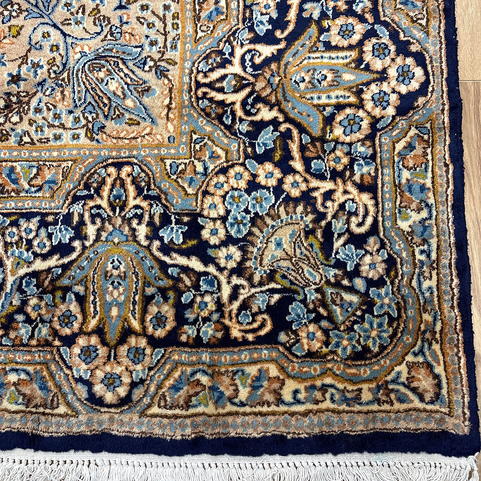 サムネイル： 手織りペルシャ絨毯　中古　美品　ケルマン産　348×268cm ラグ、カーペット　大判サイズ　Ni458/R339