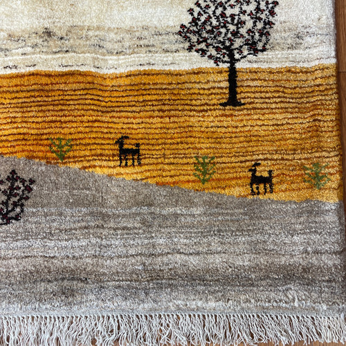 手織りペルシャ絨毯　新品　ギャッベ　ロリバフ　212×157cm　リビングサイズ 手織りペルシャ絨毯 ギャッベ ロリバフ 新品 250 × 202cm ラグ