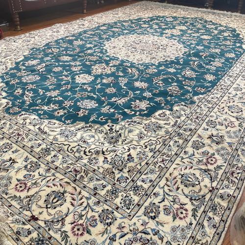 手織りペルシャ絨毯 新品 ハビビアン工房 コルクシルク 319 × 203cm 