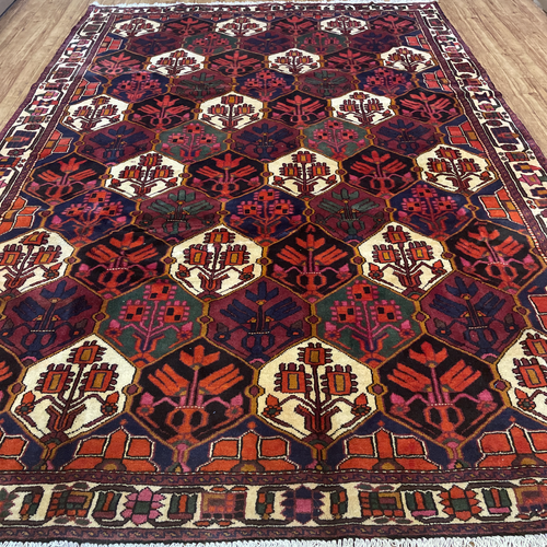 手織りペルシャ絨毯 未使用に近い 美品 シーラーズ産 300cm×210cm ラグ 