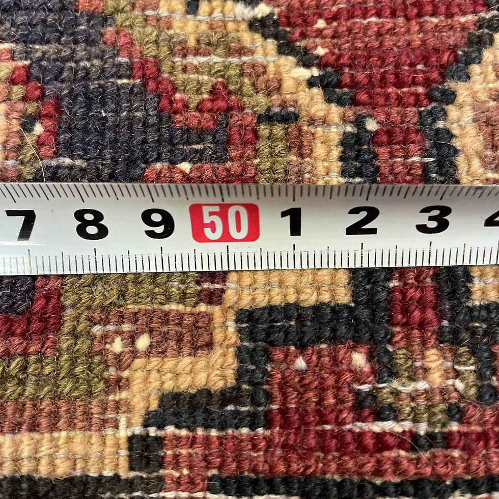 手織りペルシャ絨毯 中古 美品 シーラーズ産 122cm × 74cm Ni221/A795 