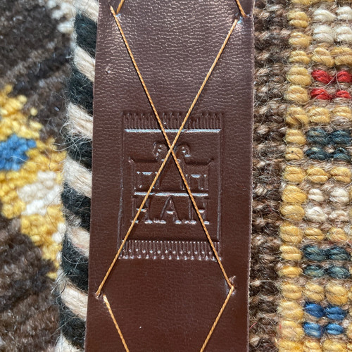 手織りペルシャ絨毯 新品 ギャッベ 工房名入 90×60cm シーラーズ産