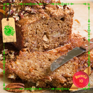 Bolo de Banana com Nozes