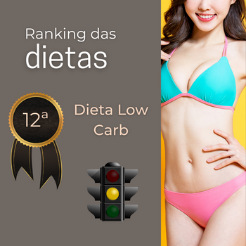 Ranking das Dietas - 12ª posição Dieta Low Carb