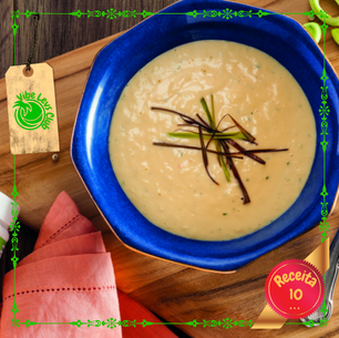 Nutri Soup de Alho Poró com Creme de Ricota