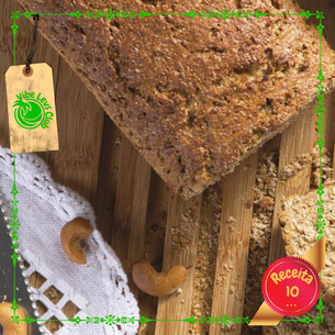Pão Integral com Castanha de Caju