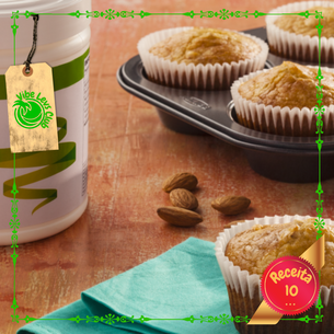 Muffin de Amêndoas e Damasco