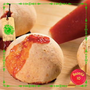 Pão de Queijo Integral com Goiabada