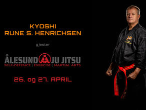 Kyoshi Rune S. Henrichsen 8. Dan Ju Jitsu gjester Ålesund Ju Jitsu 26. og 27. april.