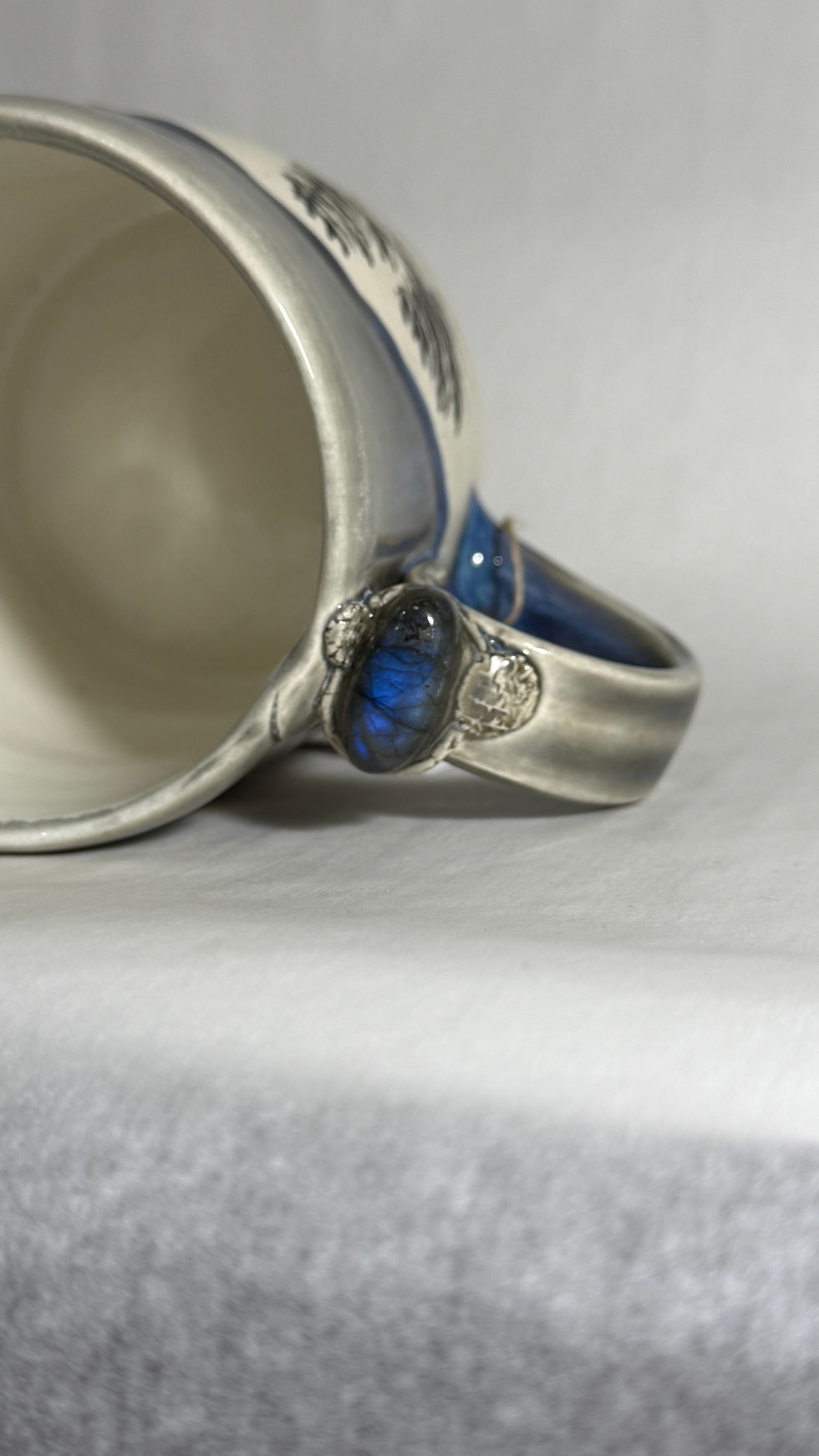 Thumbnail: MHW- LABRADORITE GEMSTONE HANDMADE MUG