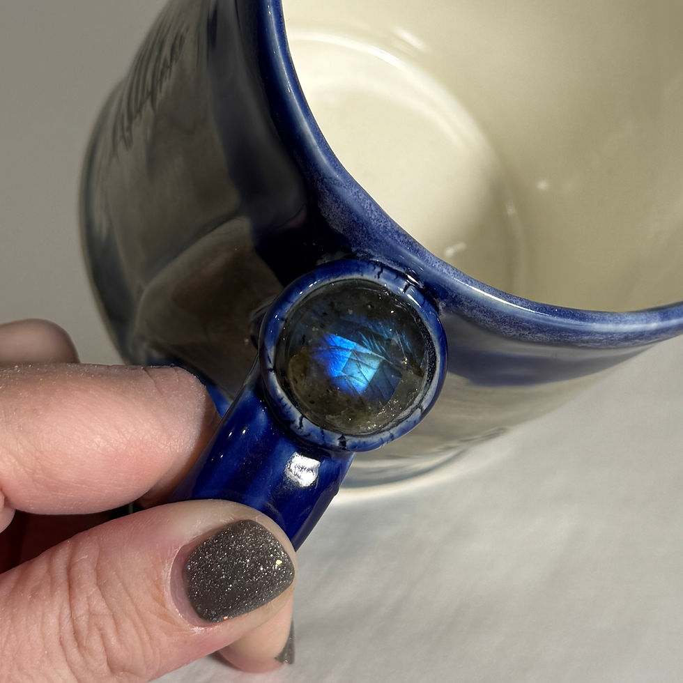 Thumbnail: MHX- LABRADORITE GEMSTONE HANDMADE MUG