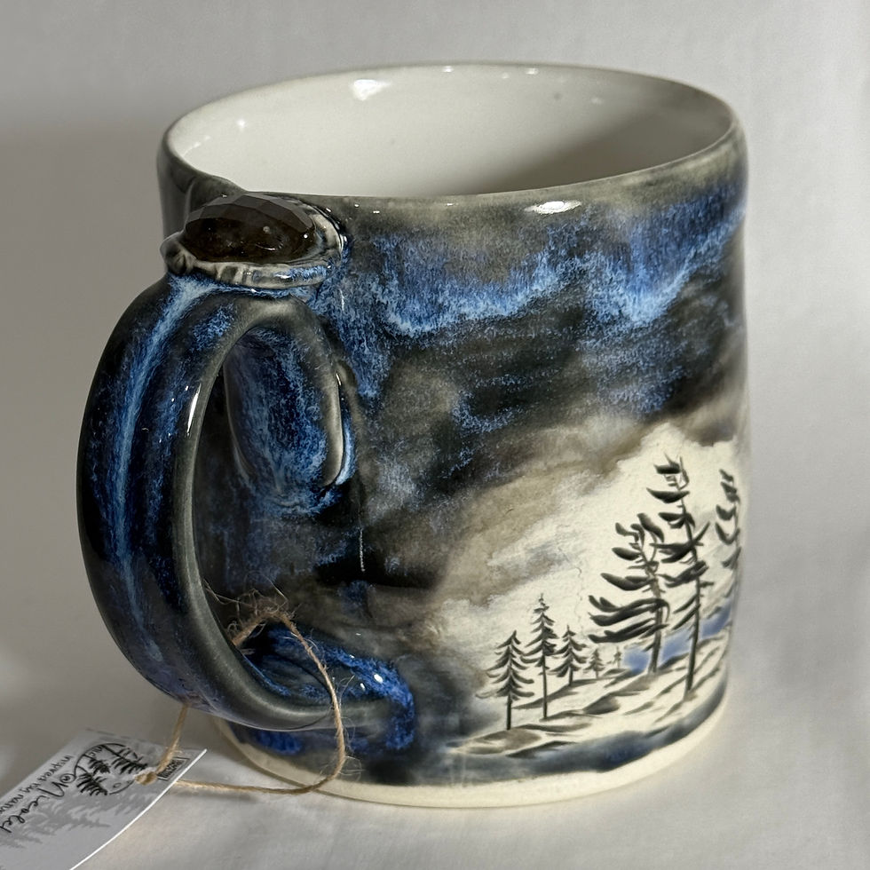 Thumbnail: MHY- LABRADORITE GEMSTONE HANDMADE MUG