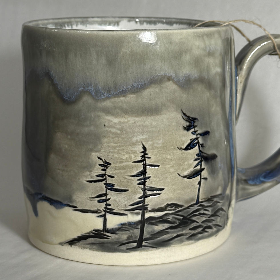 Thumbnail: MHR- LABRADORITE GEMSTONE HANDMADE MUG
