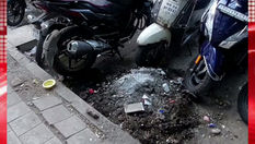 Negligence by BMC Contractor in Mulund; Sewerage Line Damaged During Footpath Work