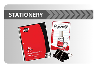 Wholesale stationery: pens, pencils, notebooks, planners, notepads, highlighters, school supplies, and office items for retailers and convenience stores.