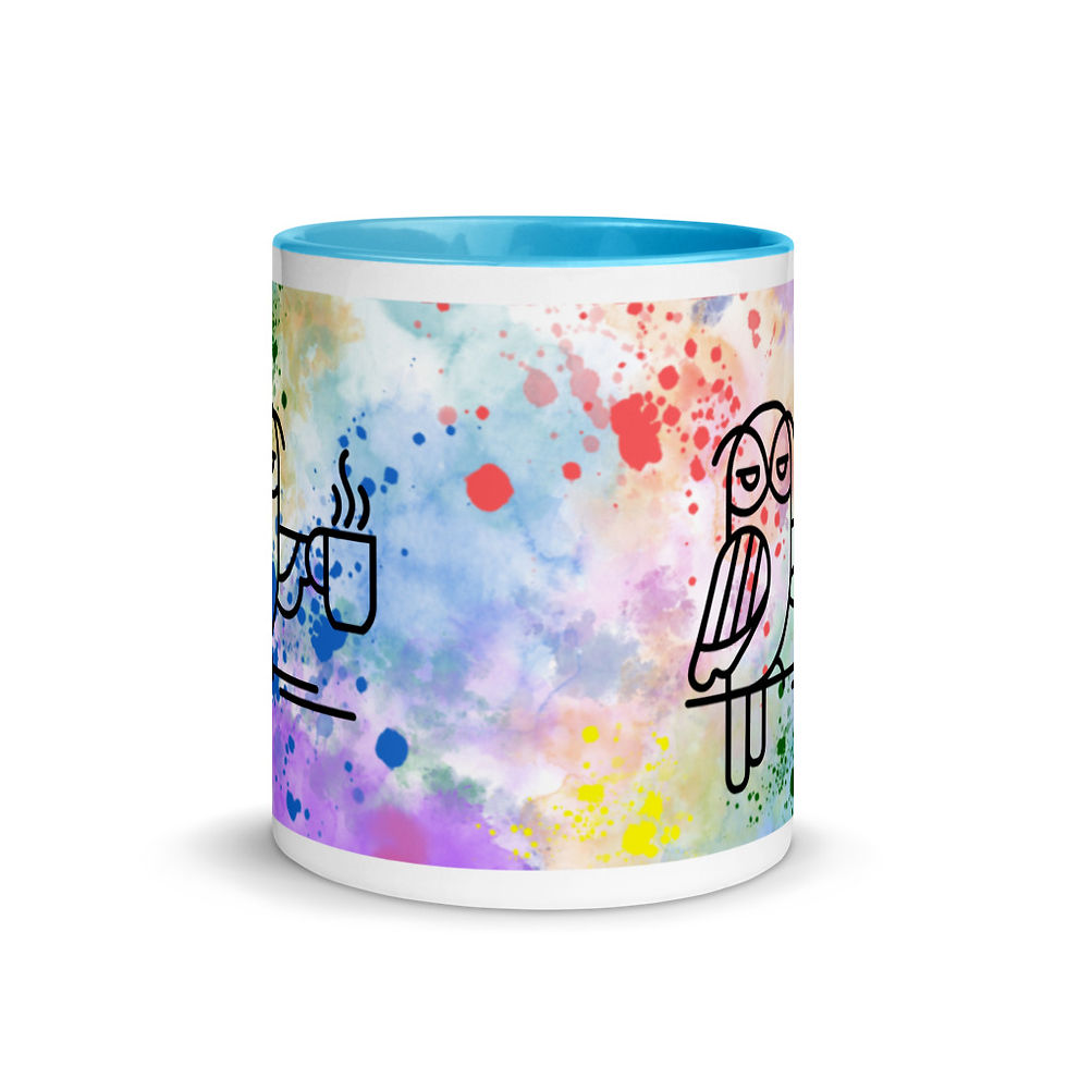 Thumbnail: Wise Owl Fika Mug with Color Inside