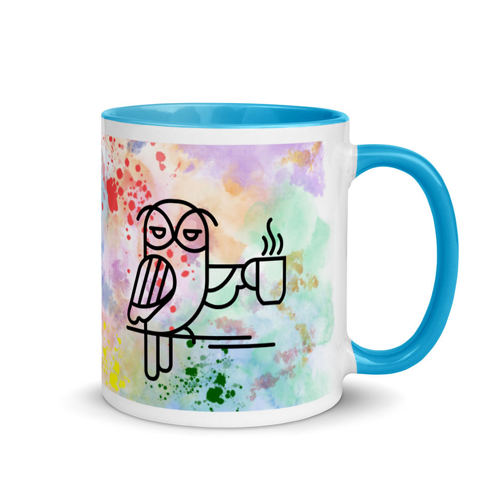 Thumbnail: Wise Owl Fika Mug with Color Inside