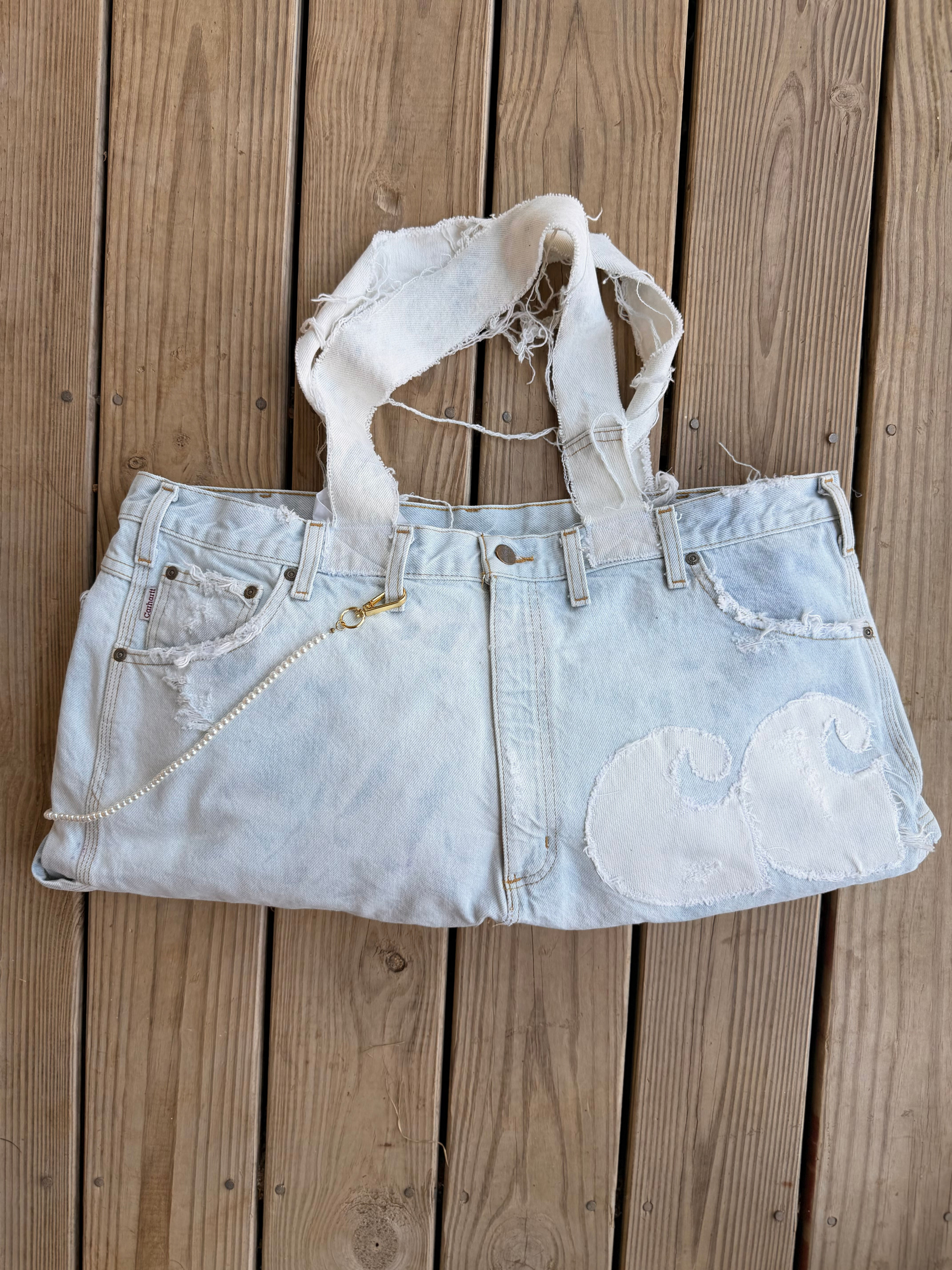 1/1 Light Wash Karhartt Tote bag 