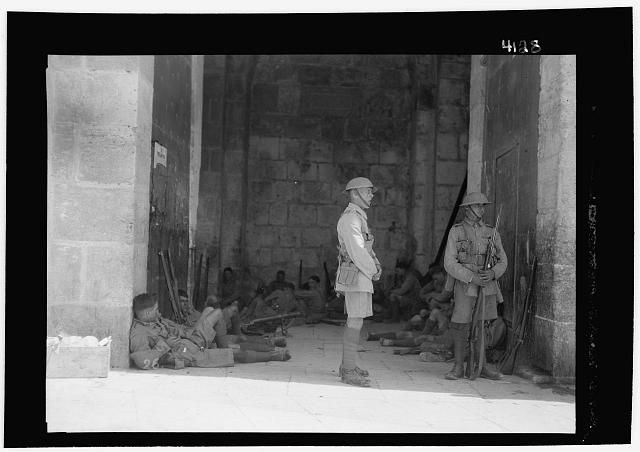 1929 LOC, The 1929 riots, August 23 to 31. British troops at Jaffa Gate 3