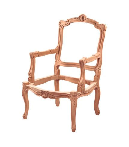 Masiflife Bugatti Berjer - Cilasız Ham Ahşap