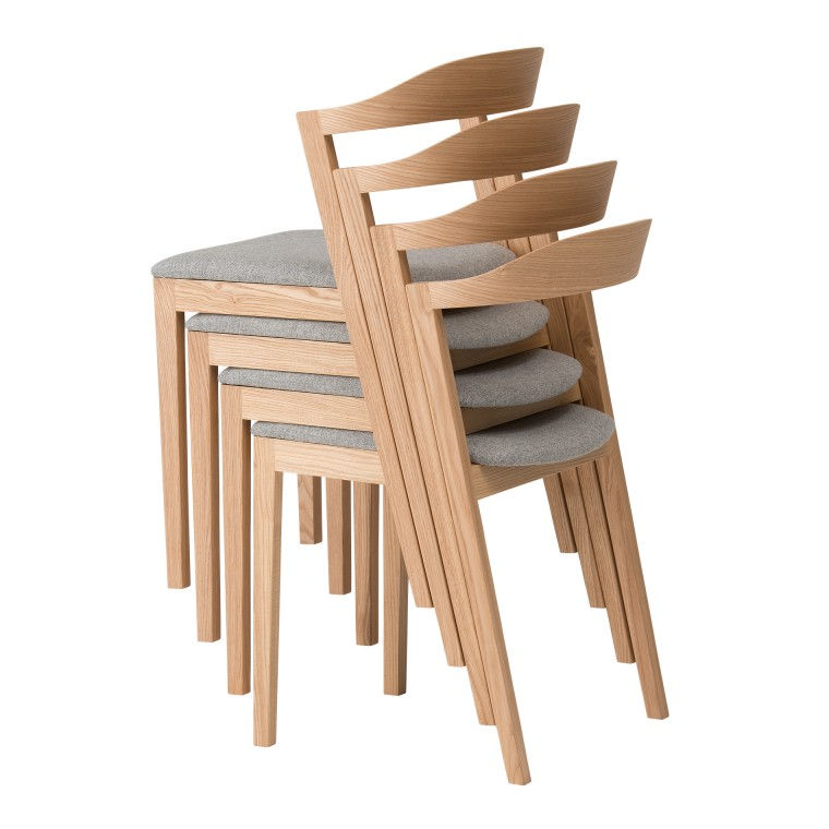 Миниатюра: стул Conde House KIILA Dining Stacking Chair (upholstered seat)