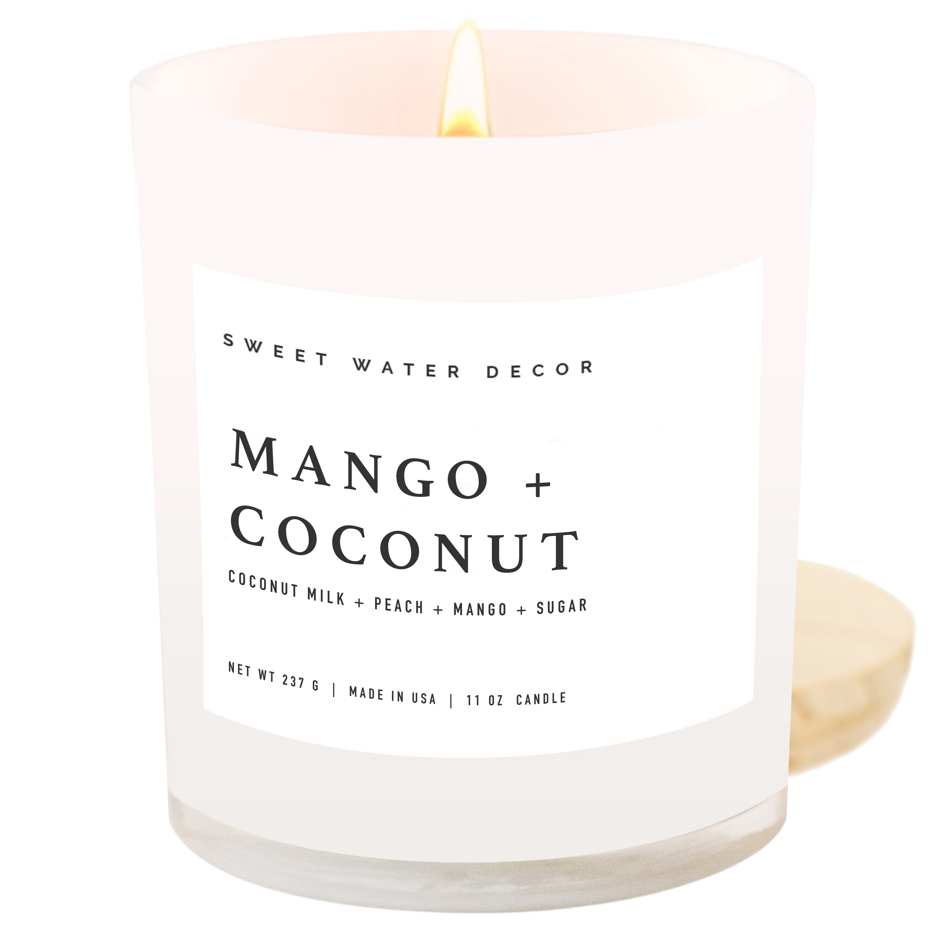 Mango and Coconut 11 oz Soy Candle