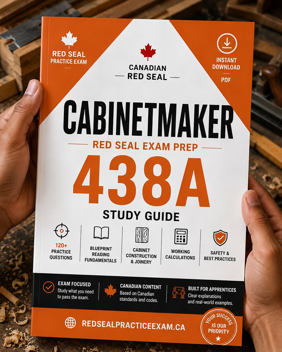 Red Seal Red Seal 438A Cabinetmaker Exam Prep Study Guide