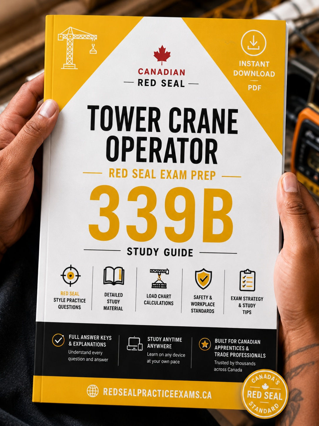 Red Seal 339B Tower Crane Operator Exam Prep Study Guide
