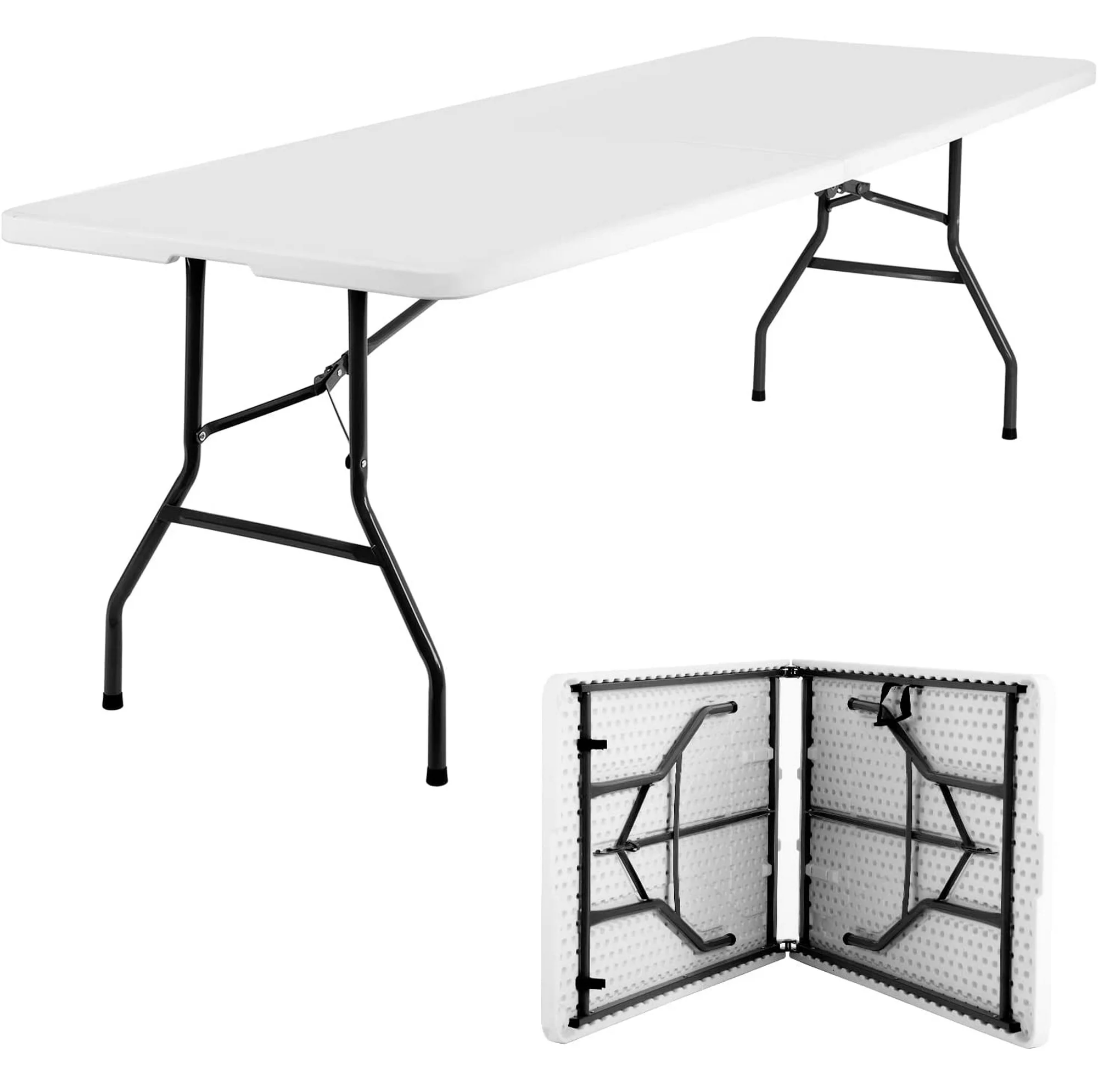 8 Foot Fold in Half Portable Table