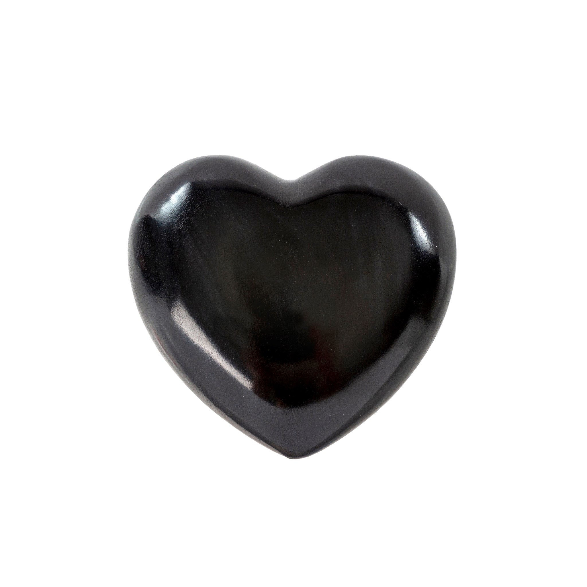 Large Black Heart Soapstone