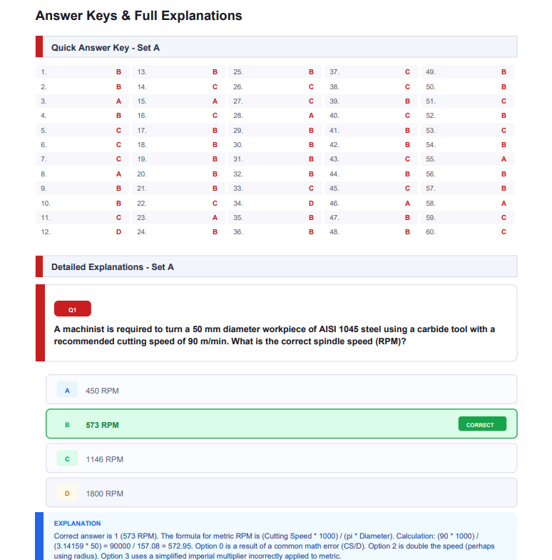 Thumbnail: Buy Red Seal 429A Machinist Exam Prep Study Guide