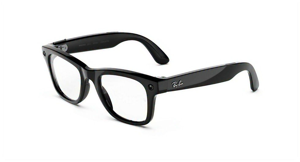 Ray-Ban Meta Gen 3 Wayfarer - Shiny Black / Transitions Grey, quarter view